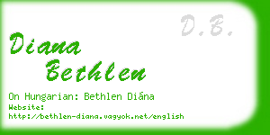 diana bethlen business card